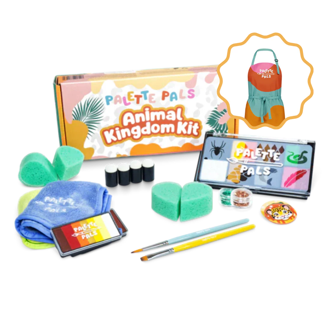 The Animal Kingdom Face Paint Kit & Apron