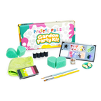 The Palette Pals Garden Party Kids Face Paint Kit box with butterfly and flower designs
