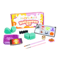 The Palette Pals Halloween Kids Face Paint Kit box with spooky designs